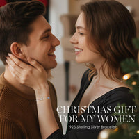 Valentine'S Day Gift Infinity Heart Birthstone Charm Link Bracelet for Women 925 Sterling Silver Adjustable Mother'S Day Christmas Day Gift Anniversary Birthday Jewelry for Wife Girlfriend Her